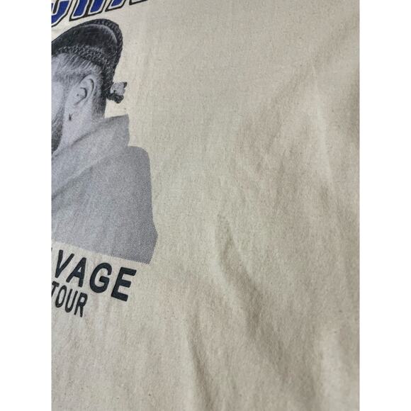 Drake & 21 Savage It’s All A Blur Tour White Crew Neck Class Large - Picture 9 of 12